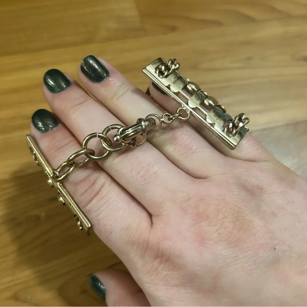Bold Gold Statement Bracelet